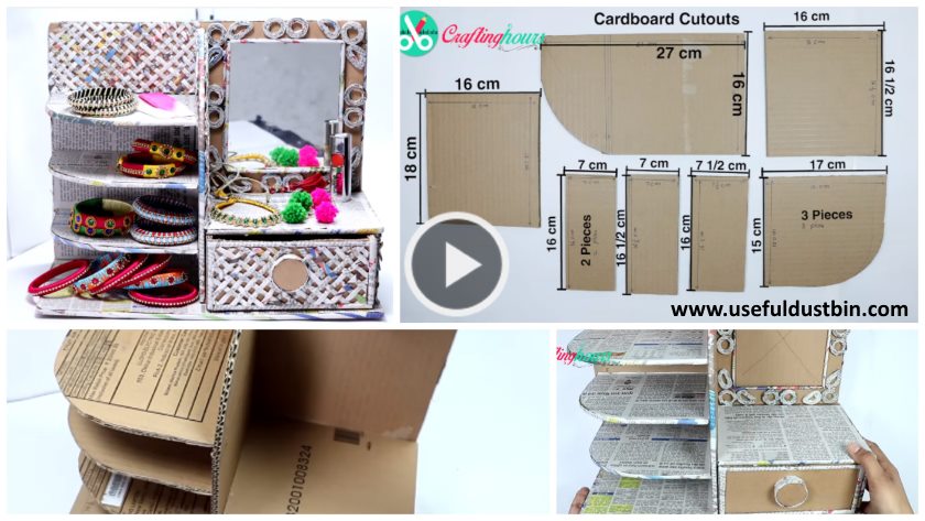 How To Make Desk Organizer From Cardboard Newspaper