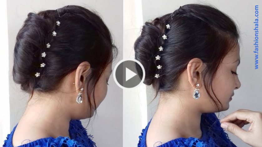 French Roll Hairstyle For Indian Wedding Archives