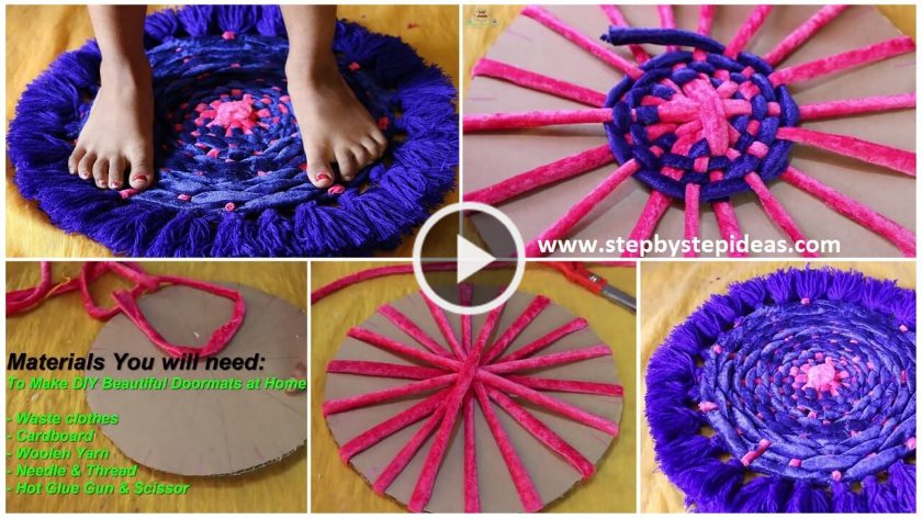 How To Make A Doormat With Old Clothes Artsycraftsydad