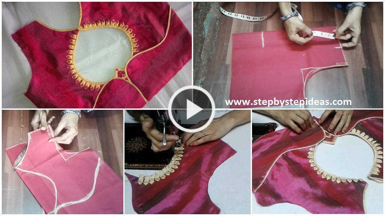 New And Easy Different Model Blouse Neck Design Cutting And