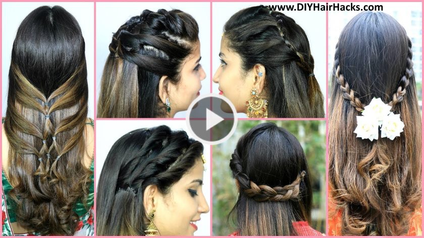 Unique Girls Hairstyles for Long Hair - Ethnic Fashion Inspirations!