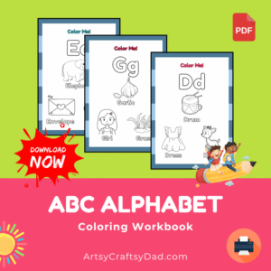 ABC Alphabet Coloring Workbook For Kindergartners