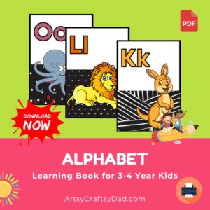 Alphabet Learning Book for 3-4 Year Kids