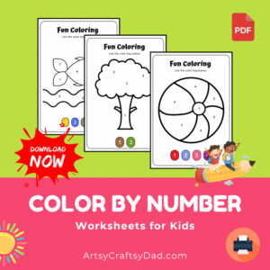 Color by Numbers Worksheets for Kids