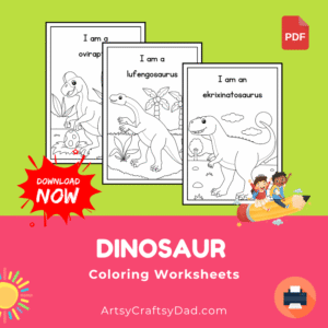 Dinosaur Animal Coloring Worksheets to Download