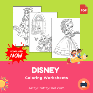 Disney Coloring Worksheets For Early Elementary Kids