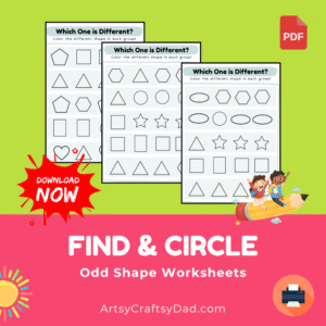 Find and Circle Odd Shape Worksheet