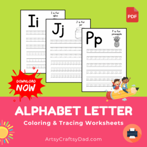 Free Alphabet Letter Coloring and Tracing Worksheets