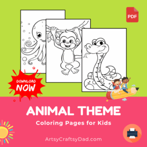 Free Animal Theme Coloring Pages For Kids