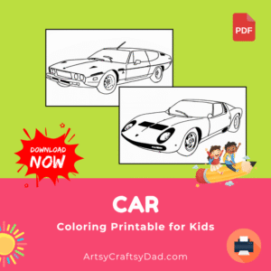Free Car Coloring Printables for Kids