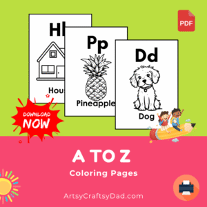 Free Printable A to Z Coloring Pages For Preschoolers