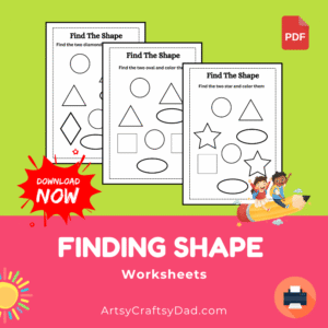 Fun Shape Finding Worksheet for Kindergarten