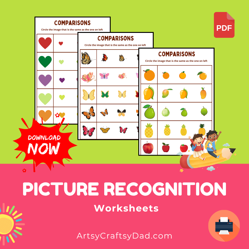 Picture Recognition Worksheet for Kindergarten