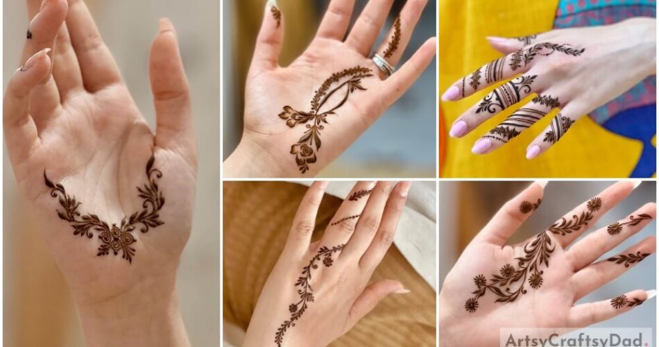Simple Tattoo Style Mehndi Design Ideas
