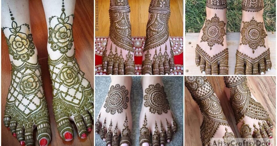 Beautiful Henna Mehndi Design Ideas for Leg