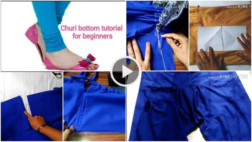 Churi bottom cutting and stitching for beginners video - ArtsyCraftsyDad