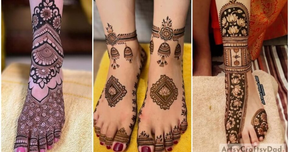 Awesome Mehndi Designs For Feet