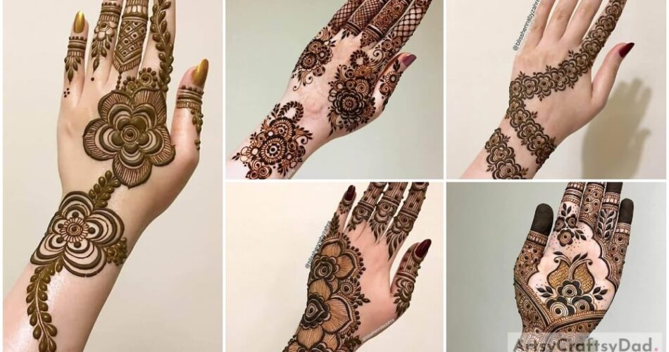 Elegant Arabic Henna Designs For Hands