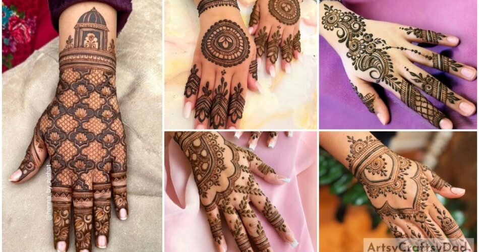 Elegant Henna Mehndi Designs For Back Hands