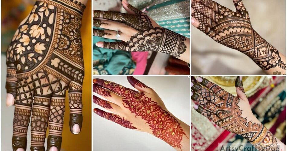 New Style Back hand Mehndi Design