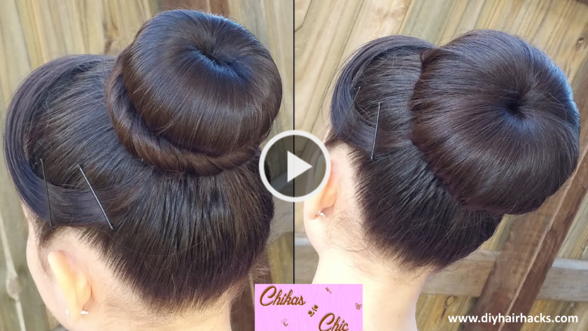 Quick and Easy Classic Donut Bun Hairstyles (2 Options) - ArtsyCraftsyDad