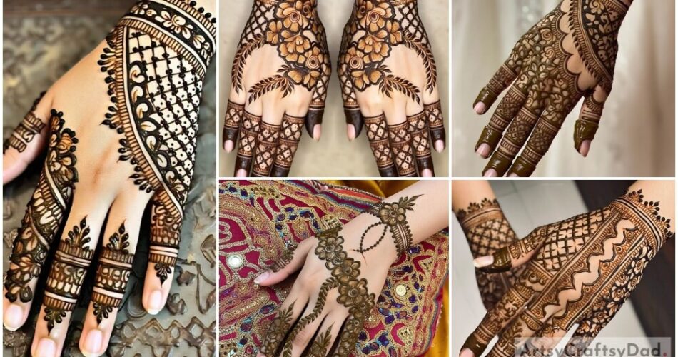 Stylish And Beautiful Back Hand Mehndi Designs