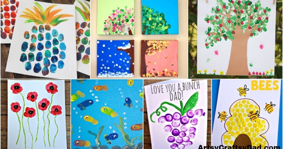 15 Awesome and Fun Fingerprint Crafts for Kids
