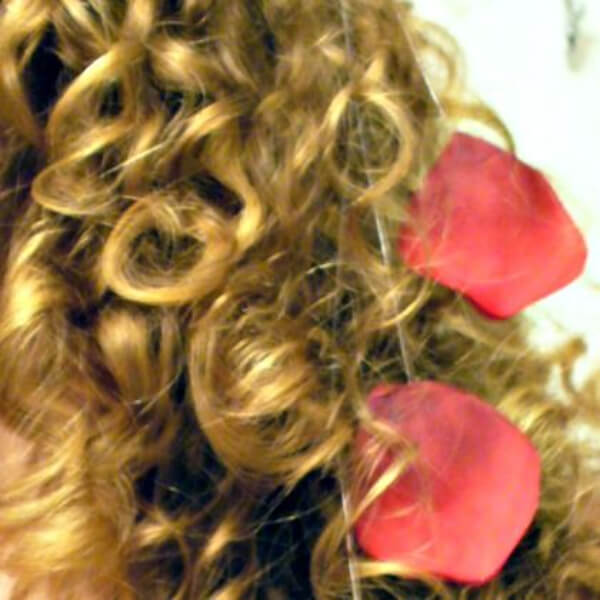 Homemade Rose Petals Hair Clips Craft Idea For Kids - Making Hair Bows for Valentine’s Day 