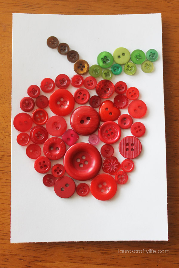 Adorable Button Apple Craft Activity For Kids - Using Apples as Inspiration for School-Related Projects 