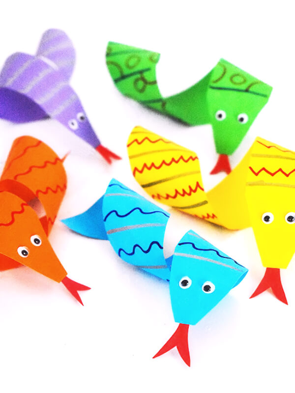 Adorable Paper Twirl Snake Craft Project For Kids - Have Fun with Kids by Doing Snake Crafts