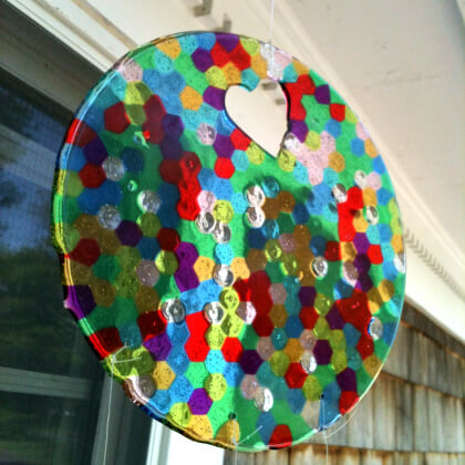 Adorable Suncatcher Hanging Craft Project Using Melted Pony Beads - Magnificent Pony Bead Creations for Youngsters