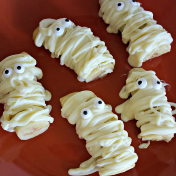 Adorable Yummy Mummy Bananas Recipe For Afternoon Snacks - Homemade Autumn Snacks For Older Kids