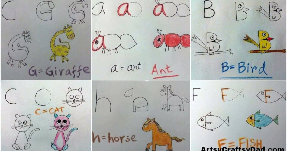 Alphabet Drawings for Kids