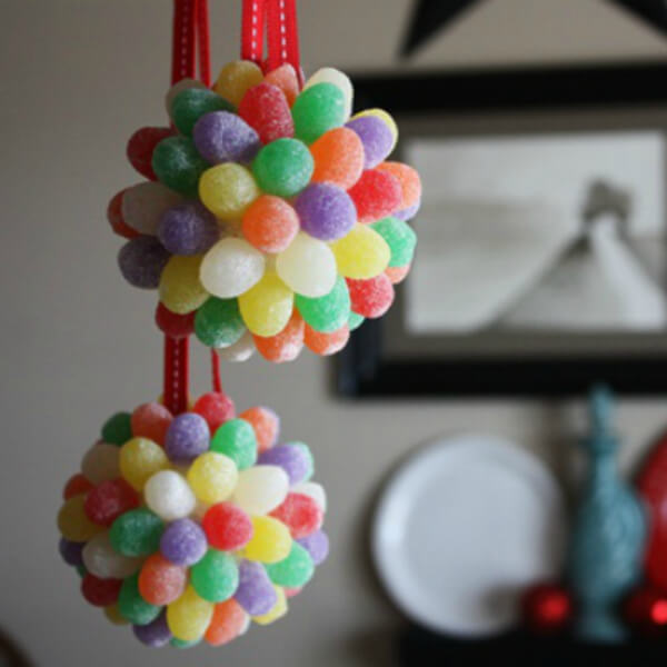 Amazing Jelly Candy Ball Ornaments Craft For Kids - Making Home-Made Holiday Ornaments for the Young'uns