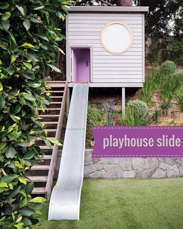 Adorable Playhouse Slide Craft Idea For Kids - Brainy Ideas for Outdoor Fun and Games for Kids 