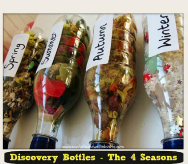 Awesome 4-Season Described Learning Activity in Discovery Bottle - Making Discovery Bottles For Children