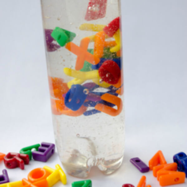 Awesome Alphabet Discovery Bottle Ideas For Kids - Creating a discovery bottle for children that is both fun and educational.
