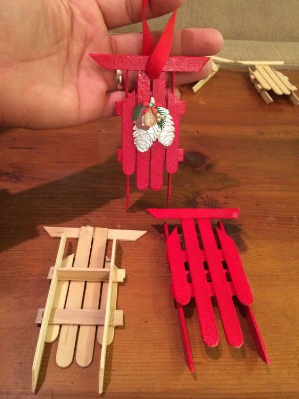Awesome Christmas Gift Craft Made With Popsicle Sticks - Fun Christmas Activities with Popsicle Sticks for Kids - Winter Art