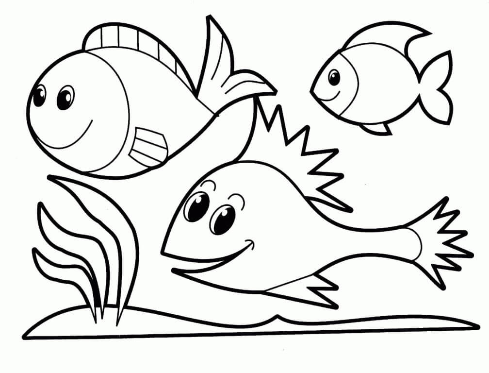 Beautiful Fish Creature Of The Sea - Coloring Pages of Animals to Print for Free