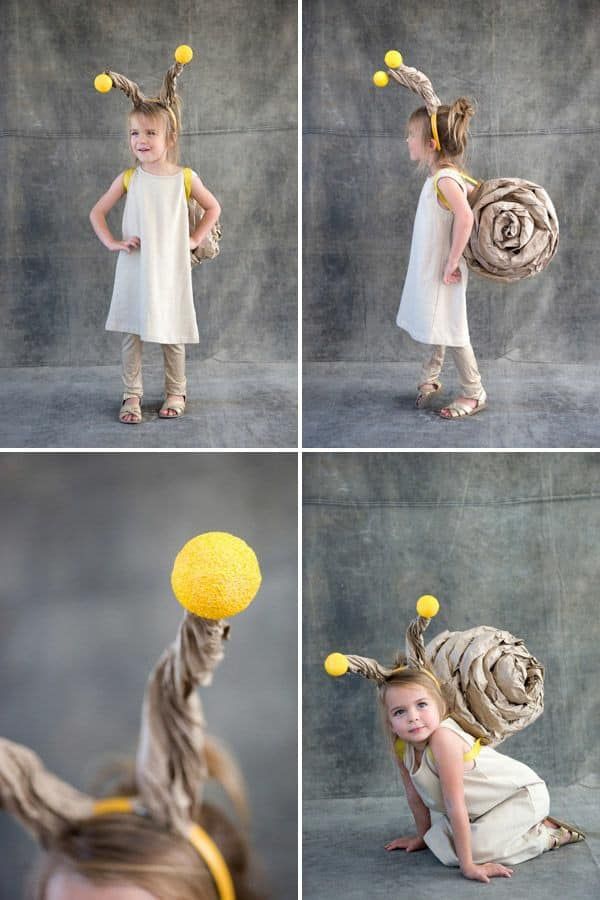 Beautiful Snail Costume Craft With Antennas - Making Outfits for Children