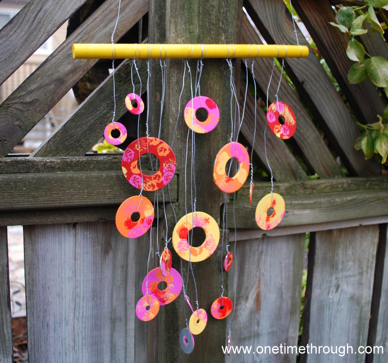 Beautiful Washer Wind Chimes Hanging Craft Idea For Garden - Home-Made Wind Chimes with Children