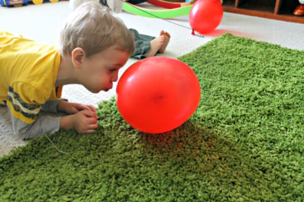 Blow The Balloon Game Activity For Preschoolers - Fun with Balloons Indoors for Pre-Kindergarteners