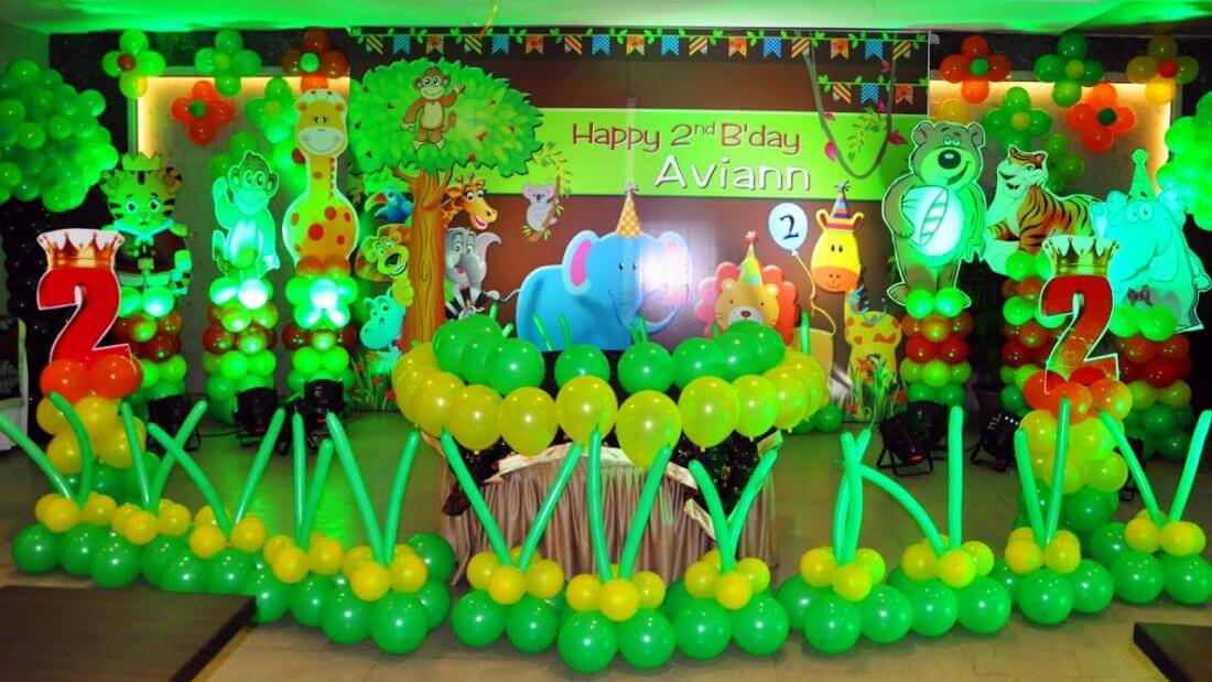 Cartoon Jungle Theme Party Idea For 2nd Birthday - Crafting a Jungle Safari Birthday Party 