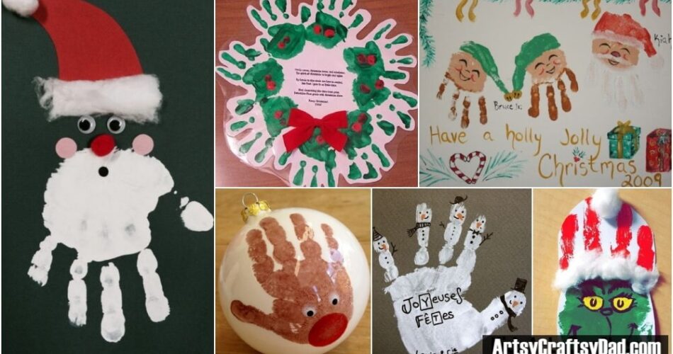 Christmas Handprint Art & Craft Projects for Kids