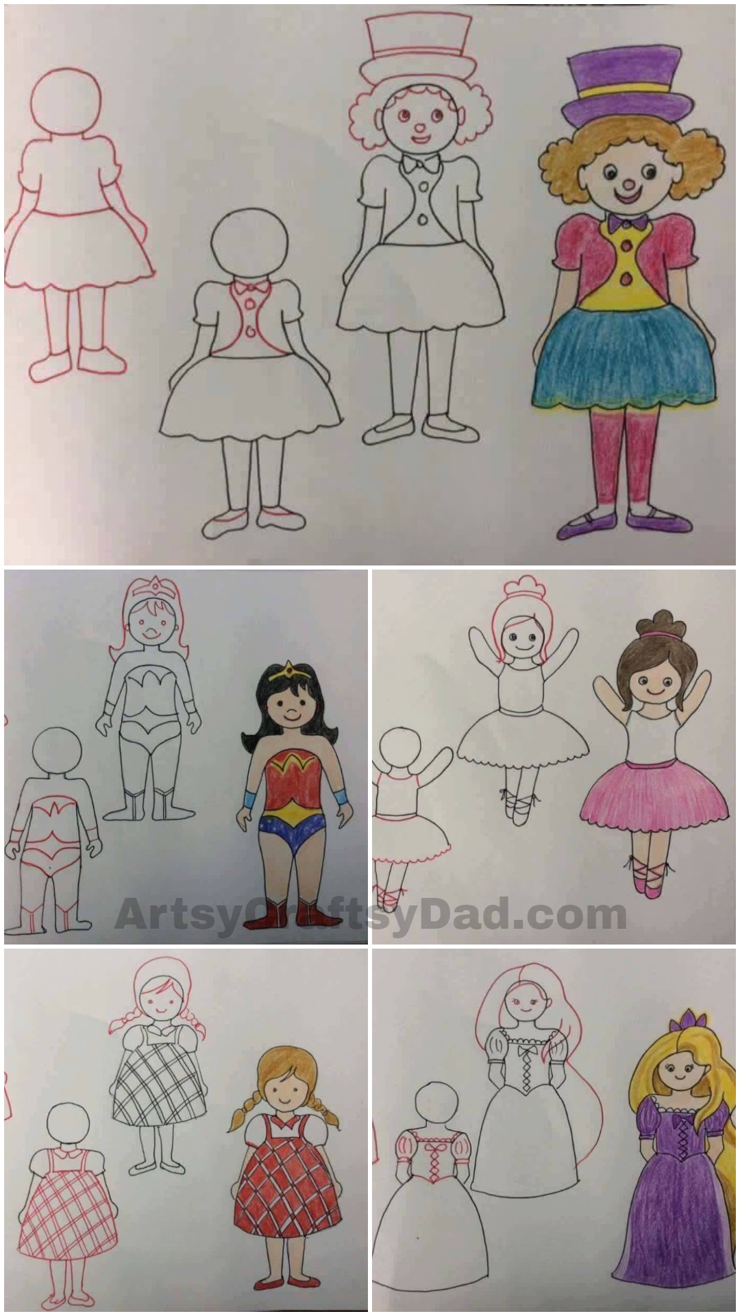 drawing ideas for girl kids