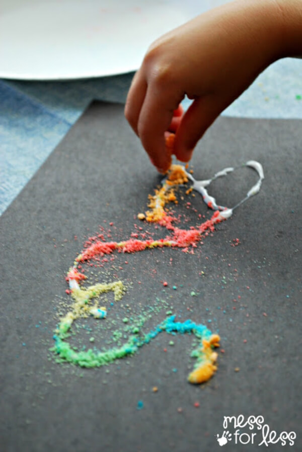 Cool Kool-aid Scented Art Activity With Salt Painted - Entertaining the Kids with Kool-Aid