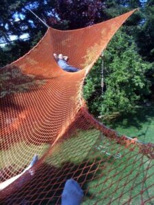 Create a Huge Hammock On The Playground