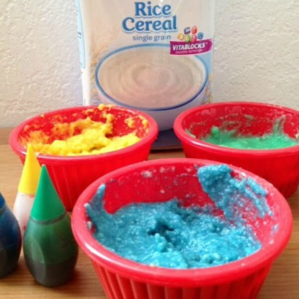 Creative Finger Food Paint Activity Idea For Toddlers - Inventive ways to combine paints for the young