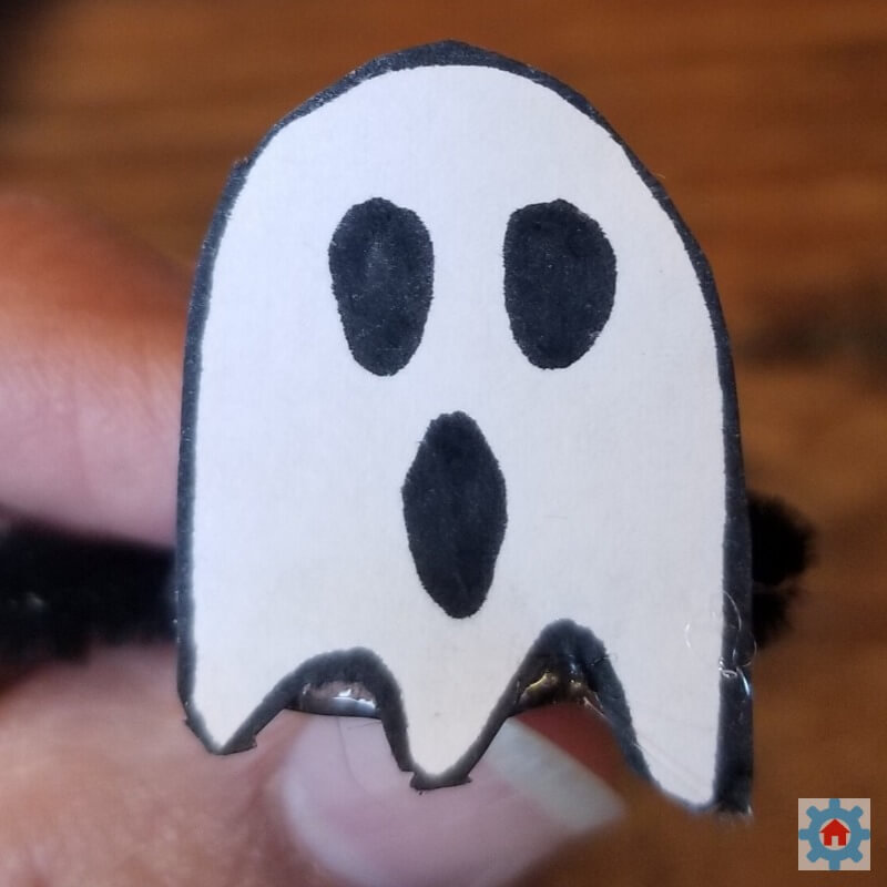 Creative Floating Ghost Magnetic Stem Activity Using White Paper, & Black Marker - Generating magnet related fun for youngsters at home 