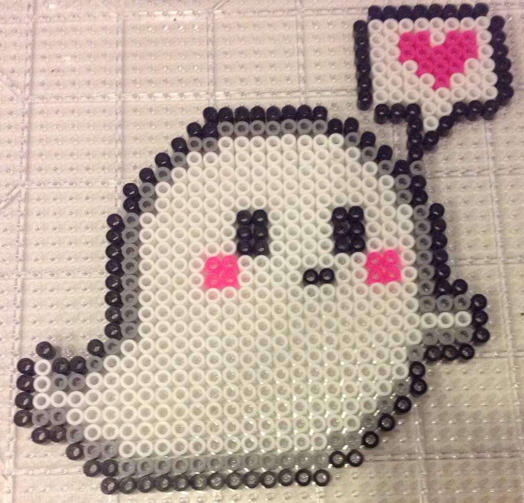 Cute Perler Bead Ghost Craft For Kids To Make - Horrifying Craft Projects with Ghost Perler Beads